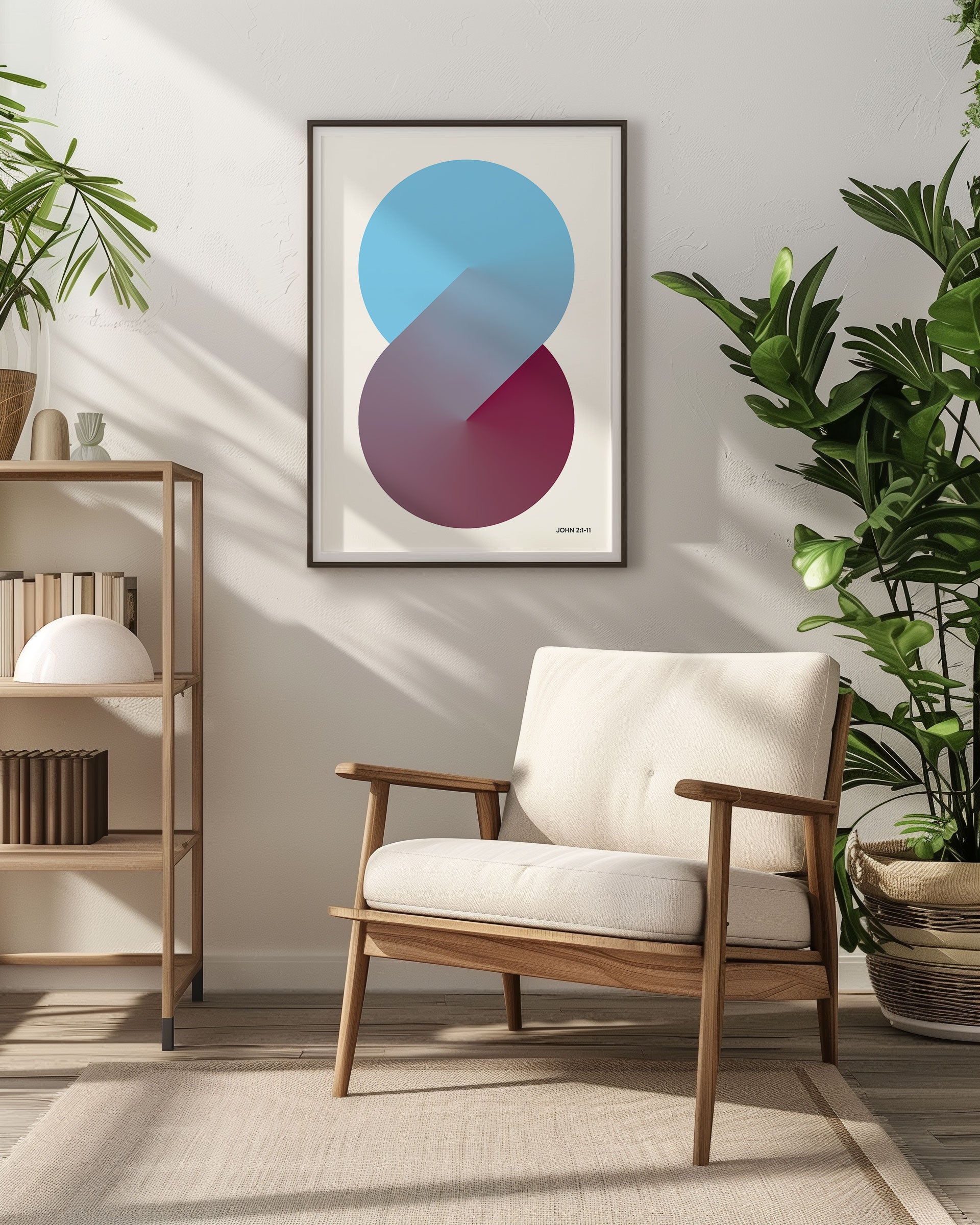 John 2 White Framed Poster Art 1