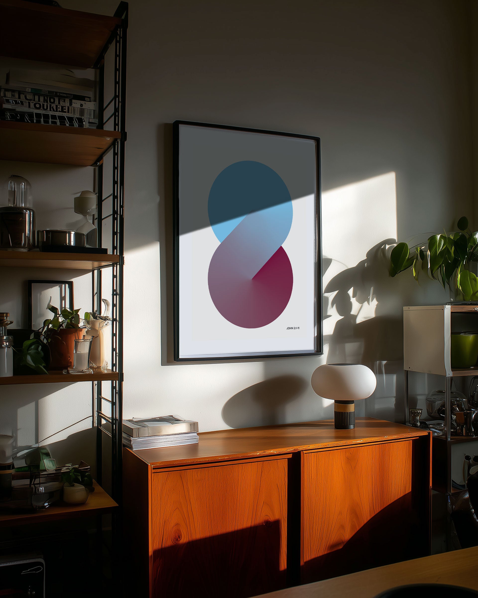 John 2 White Framed Poster Art 1